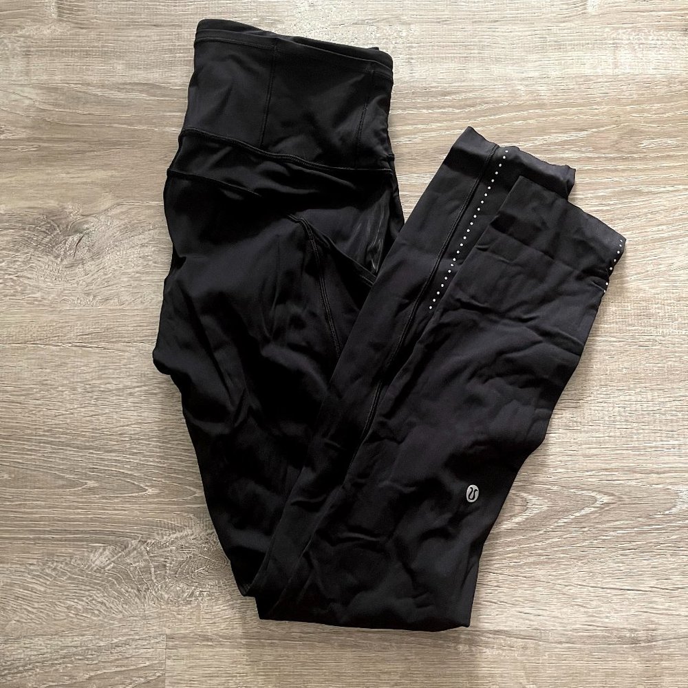 [Lululemon] Fast & Free Crop 19" Reflective sz 6